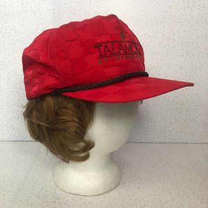 Vintage 90s Talamore At Pinehurst Golf Embroidered Strapback Ball Cap Dad Hat